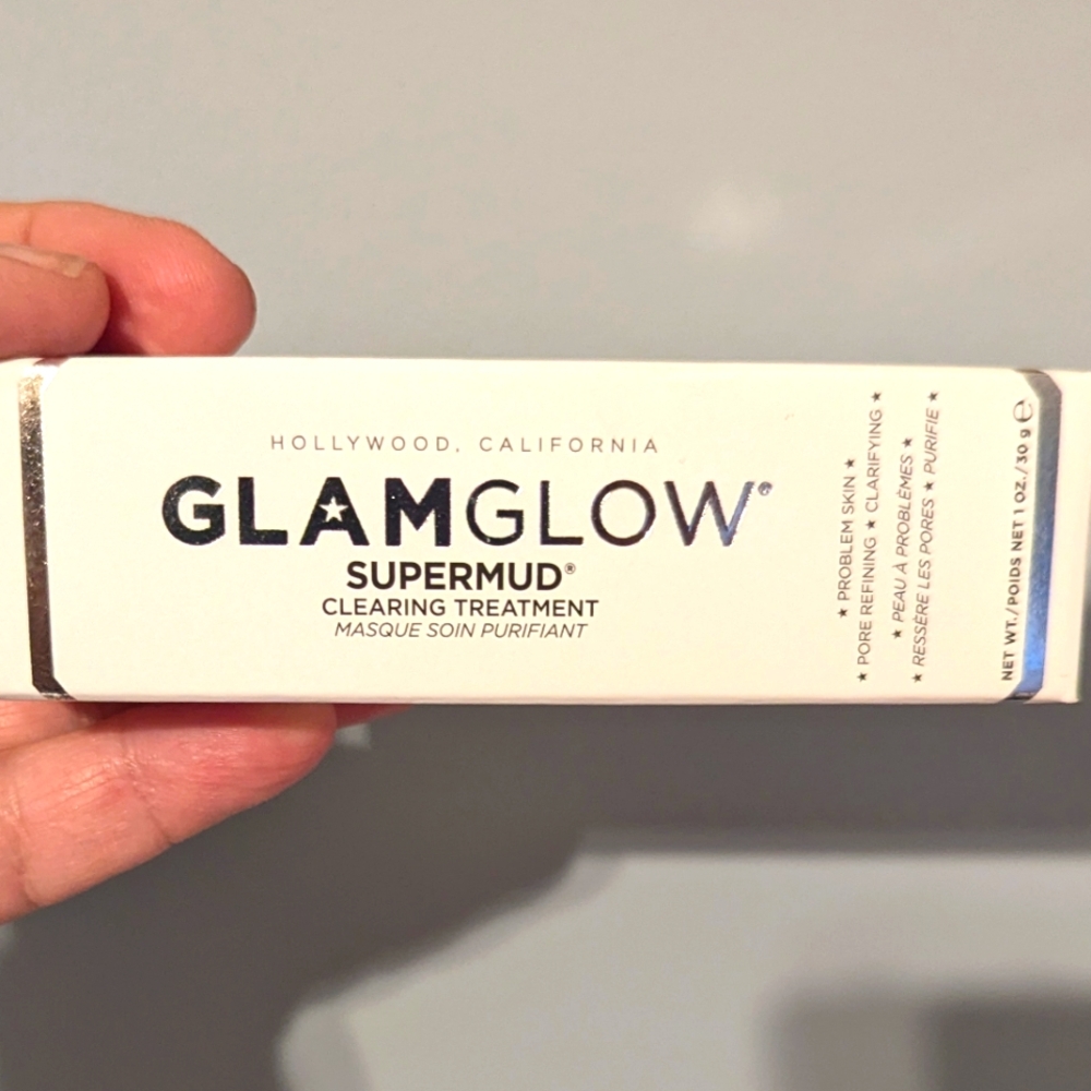 NIB GLAMGLOW SUPERMUD CLEARING TREATMENT  1 OZ FACE MASK 🎭 HOLLYWOOD CALIFORNIA